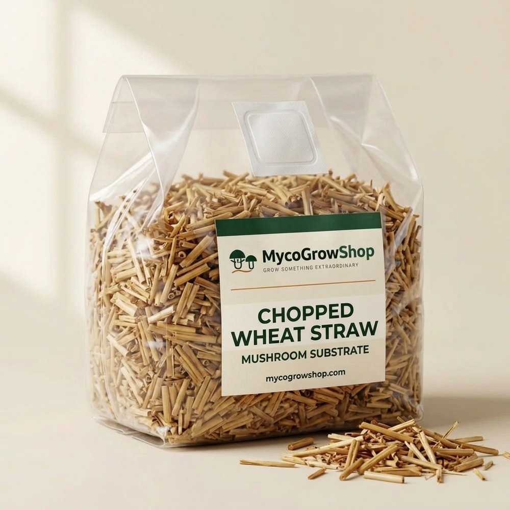 Chopped Wheat Straw Mushroom Substrate
