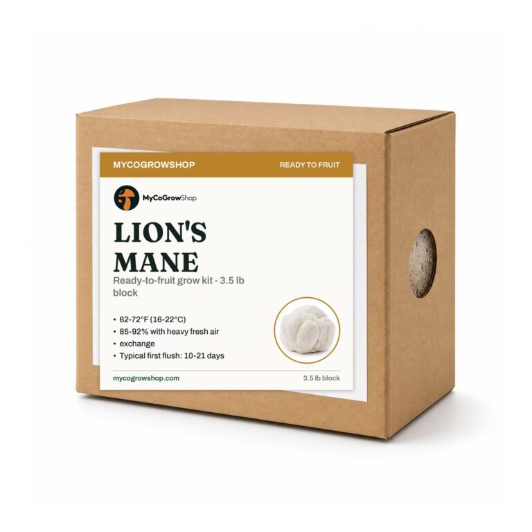 Lion's Mane Mushroom Grow Kit - 3.5 lb block
