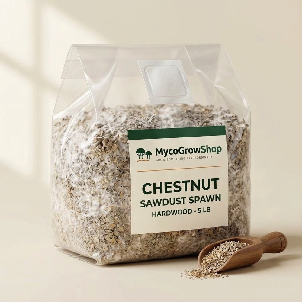 Chestnut Hardwood Sawdust Spawn - product photo, MycoGrow Shop