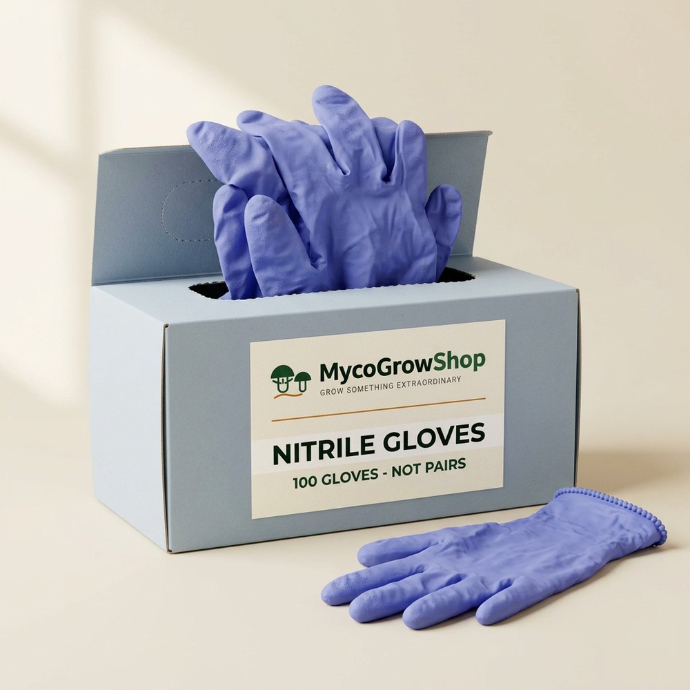 Nitrile Gloves — 100 Count - product photo, MycoGrow Shop