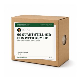 60 Quart Still-Air Box with Arm Holes, mushroom cultivation supplies for a home grow